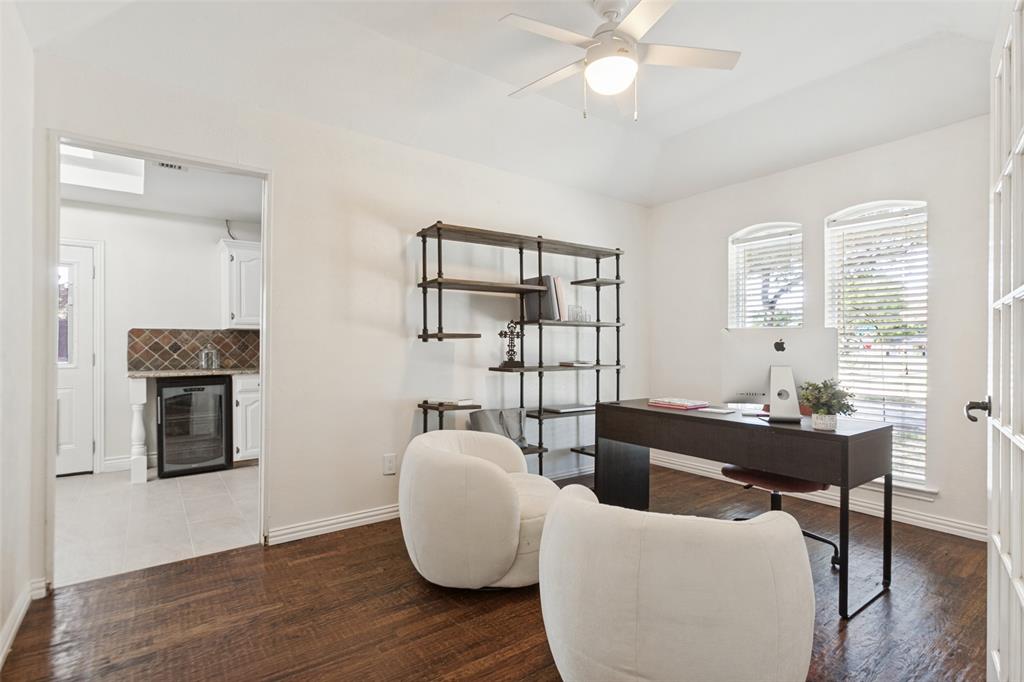 Currently used as an office, was once a second living area.