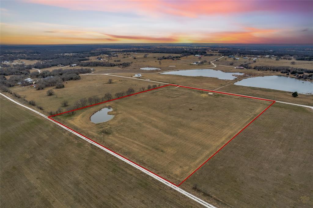 Aerial view at dusk-virtual sunset