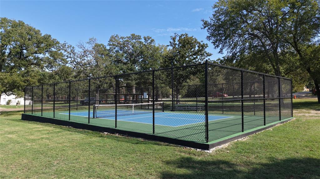 Additional view of the community pickleball court.