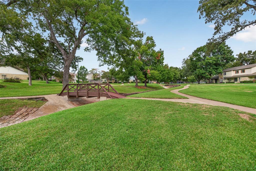 Greenbelt in Front With Walking Trail