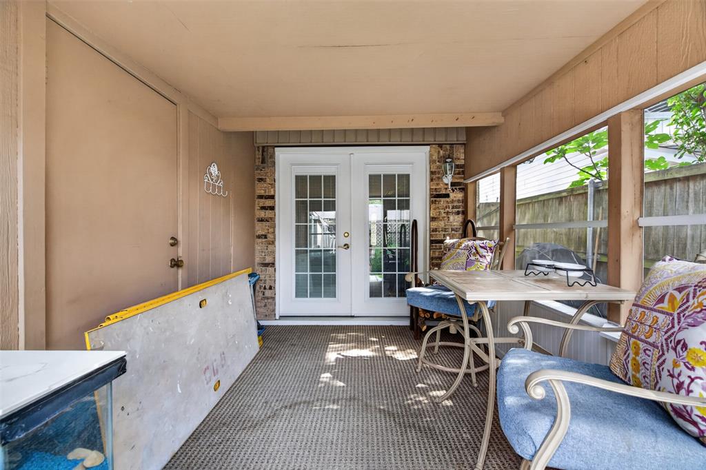 New! Enclosed Patio and French Doors