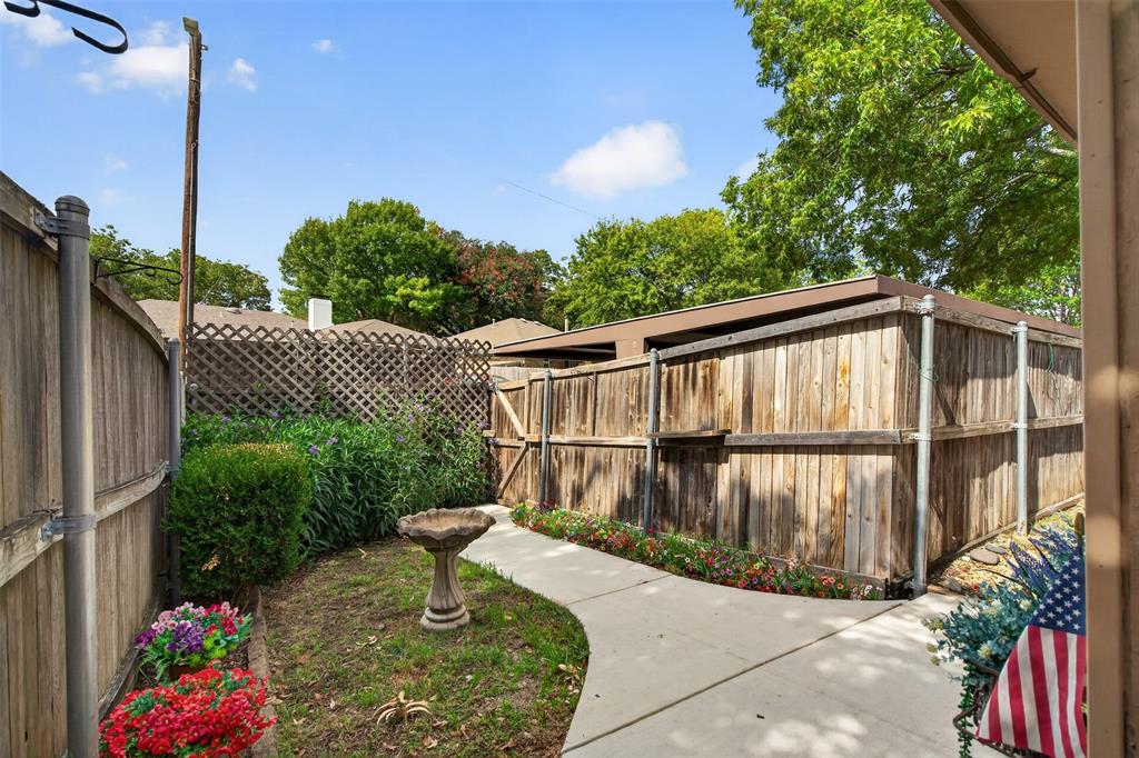 Backyard - Walkway To Gate and Carport