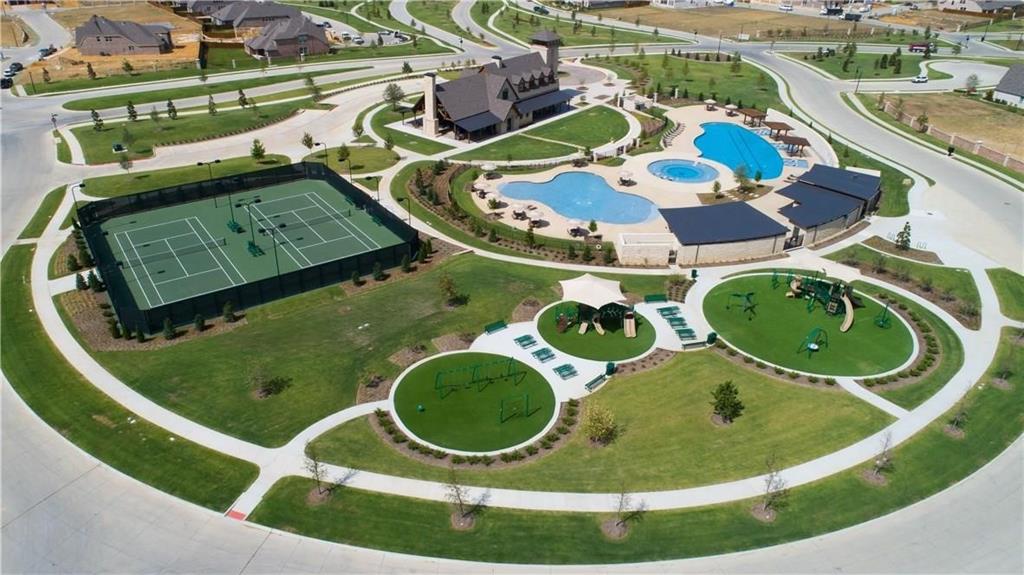 Pool, tennis, and playgrounds just a short walk from the house.