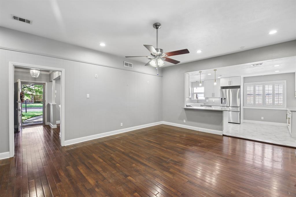 Kitchen open to living