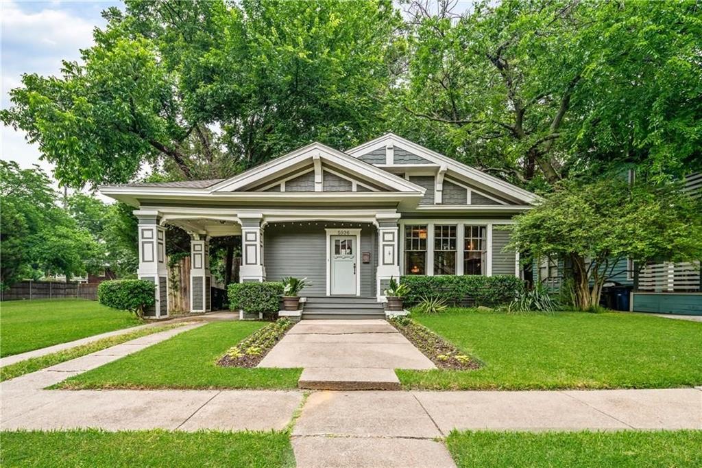 Photo of the main house - NOT FOR RENT - Craftsman-style residence featuring lap siding, shake shingle accents, a covered front porch with square columns, and a concrete walkway
