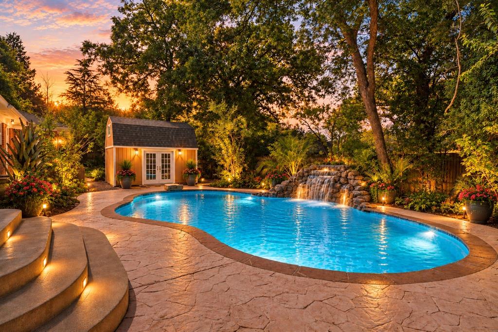 Sunlit Backyard Pool Retreat Sunlit Backyard Pool Retreat