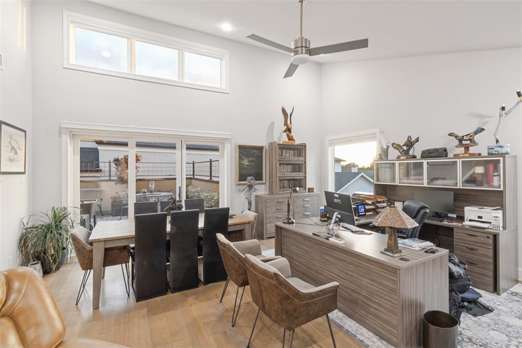 Office or Flex Room on third floor opening to the rooftop deck