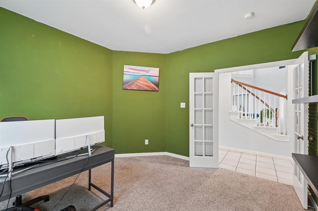 Downstairs Office or Bedroom with walk-in closet