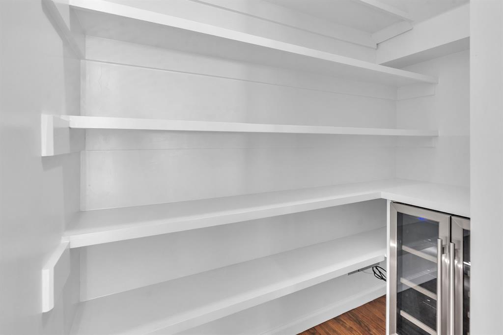 Pantry with wine fridge
