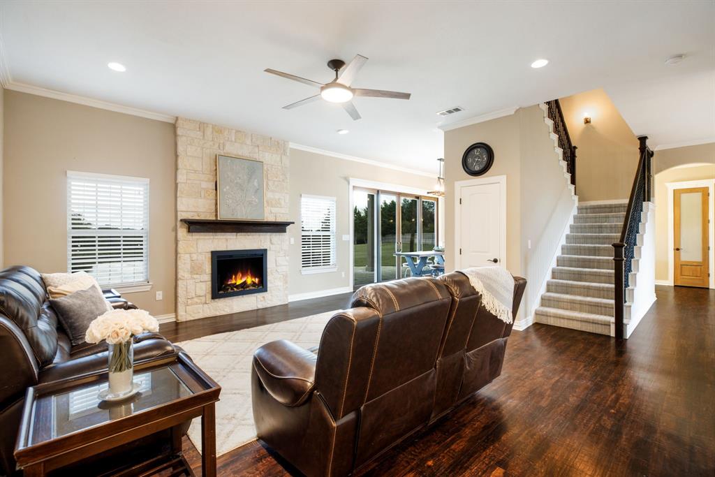 This space feels connected and comfortable.