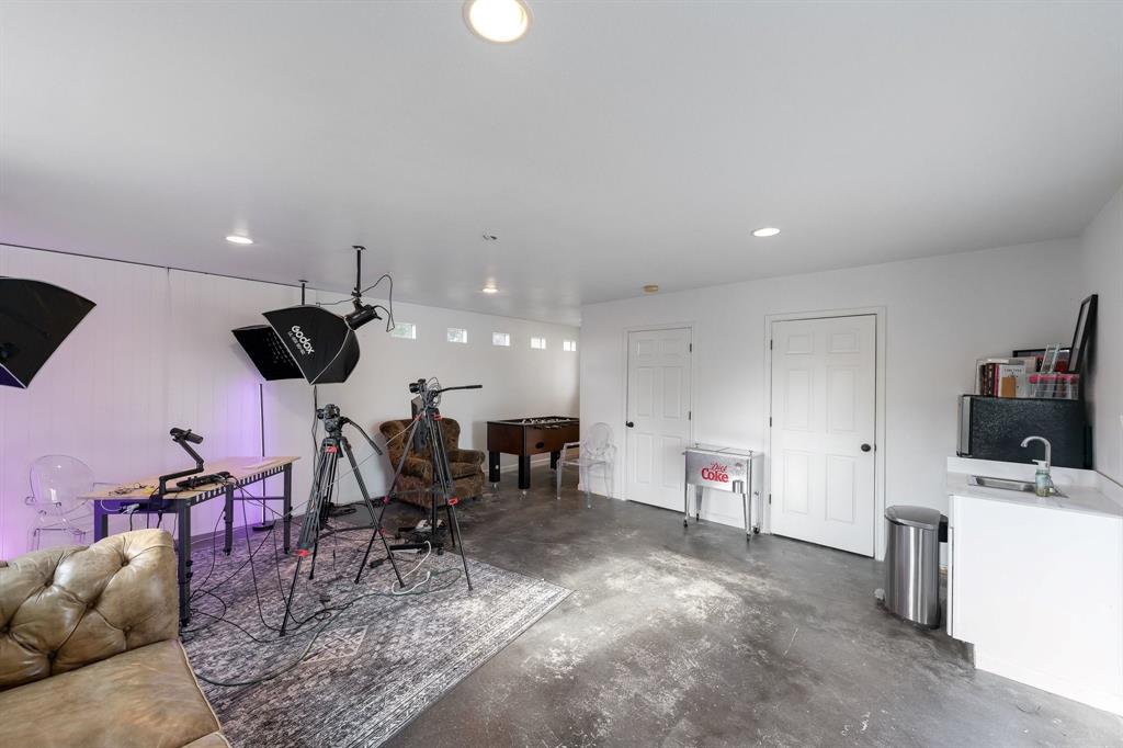 Inside of the guest quarters detached from the main home.