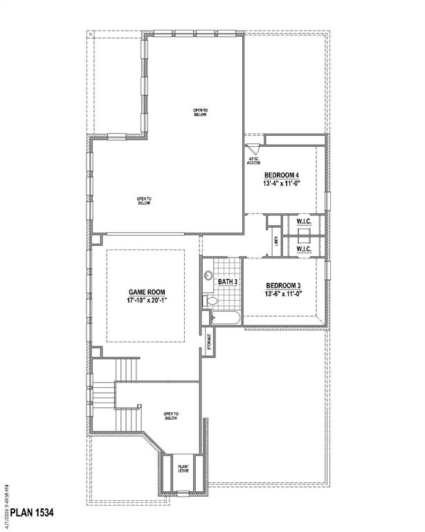 2nd level floor plan
