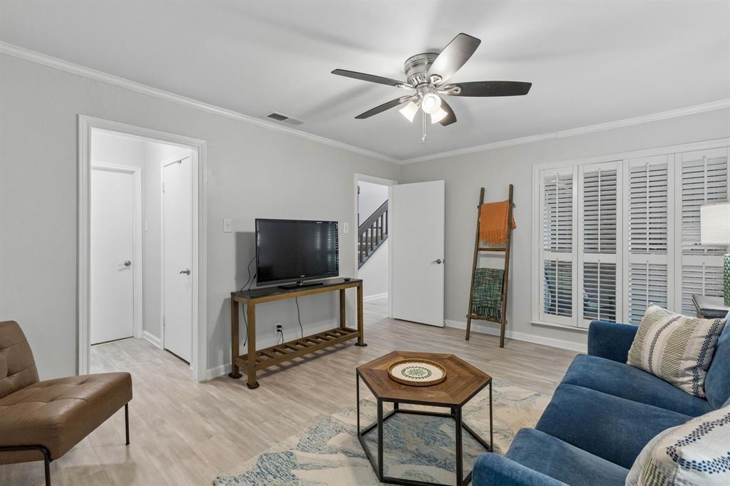 Second bedroom alternate view with double closets & diect access to an updated full bath