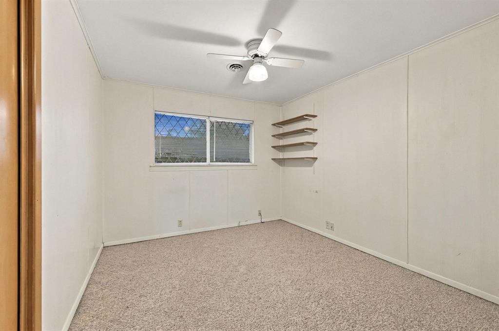 Large bedroom with natural lighting