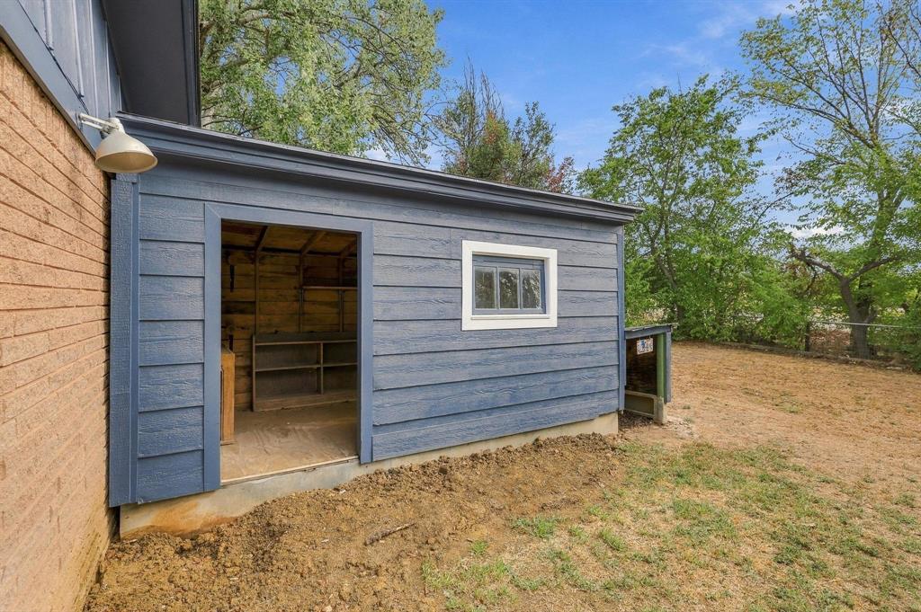Storage building located in back of property.