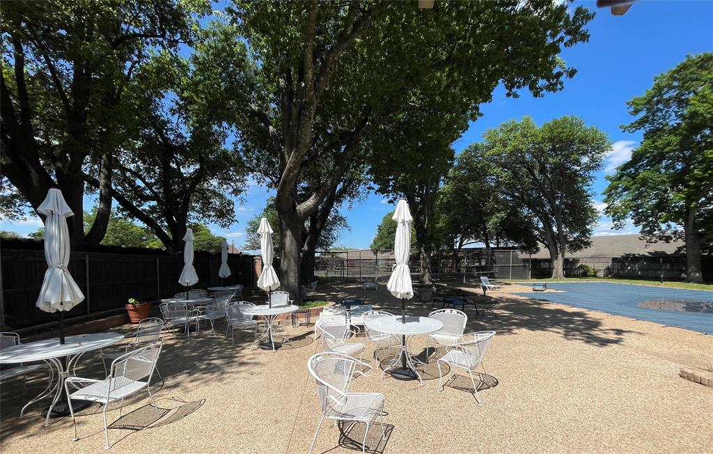 picnic area near swimming pool
