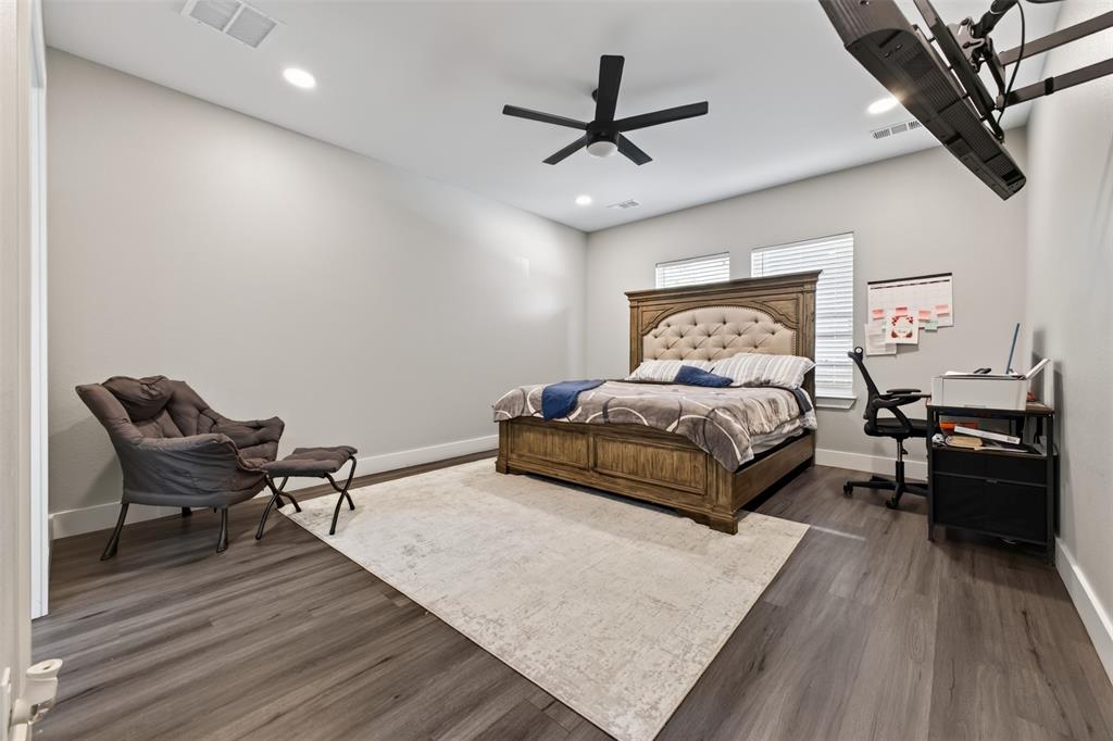Spacious Primary tucked away in the back of the home.