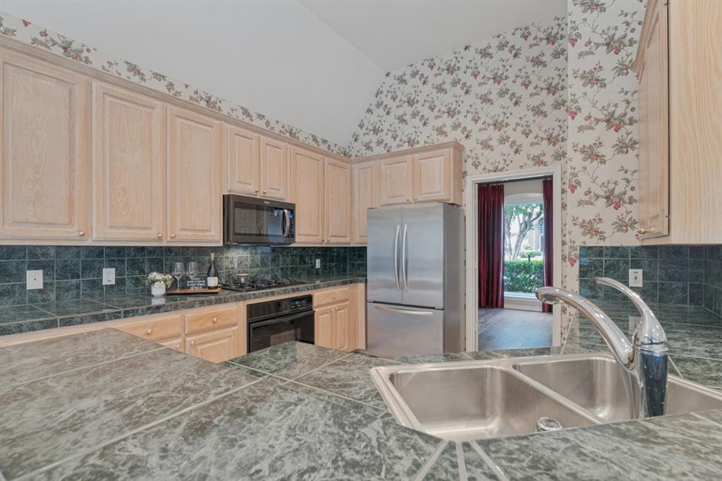 plentiful cabinets for storage
