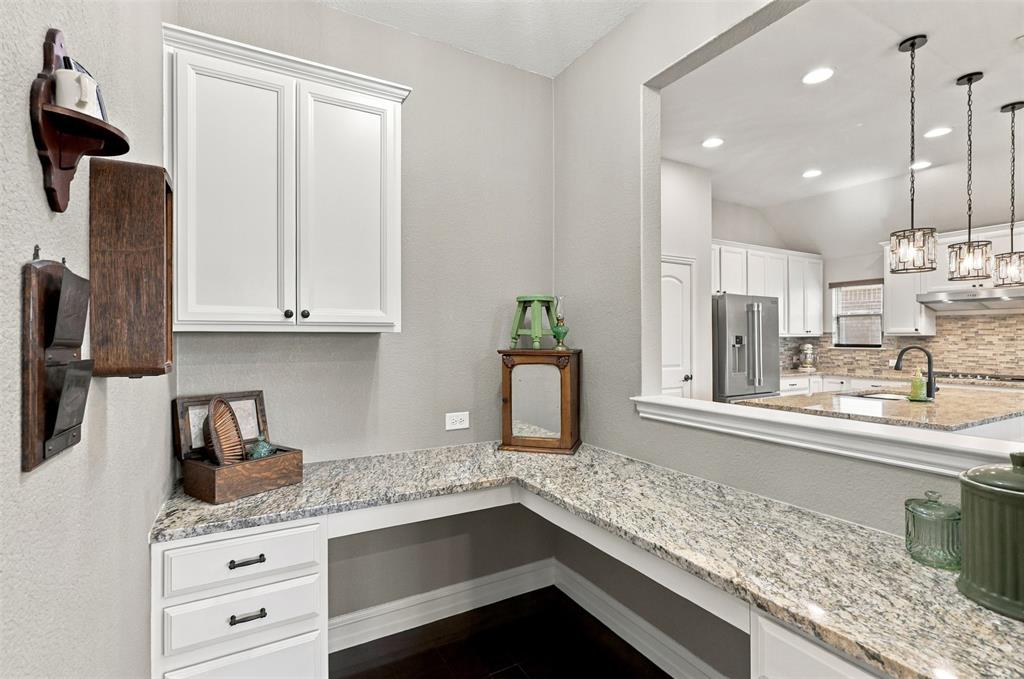 Office nook off kitchen