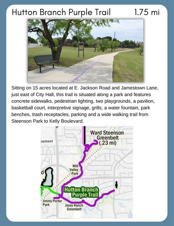 Purple Trails in Carrollton just outside your front door!