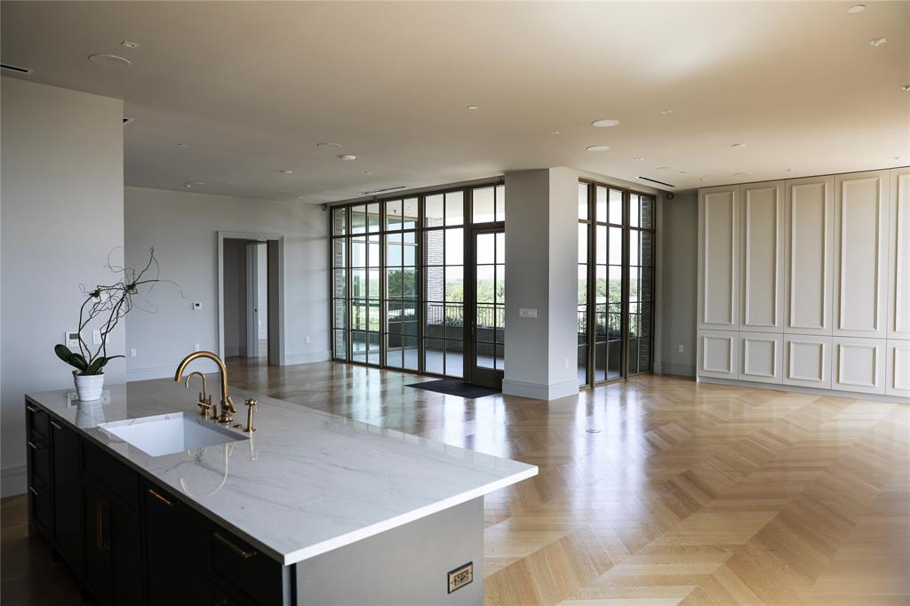 View from Kitchen into Living space