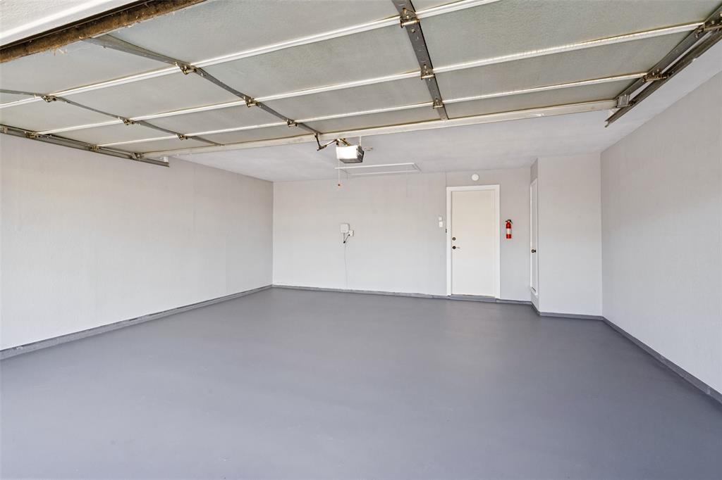 Brand new Epoxy painted floor & walls and insulated Garage door.