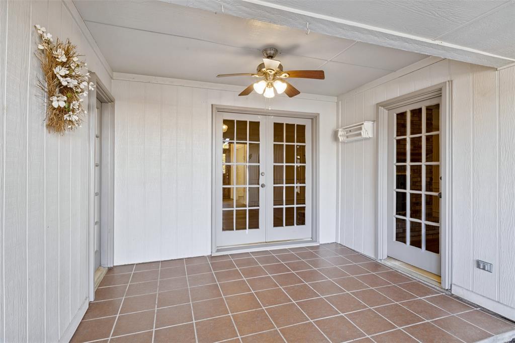Covered patio area is perfect for relaxing.