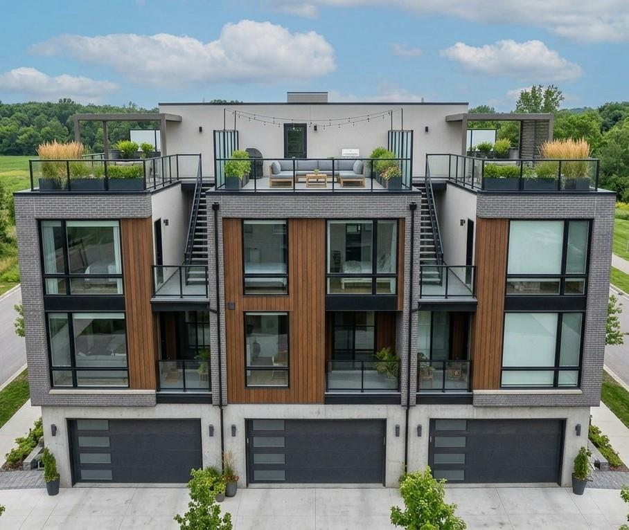 AI generated triplex townhomes