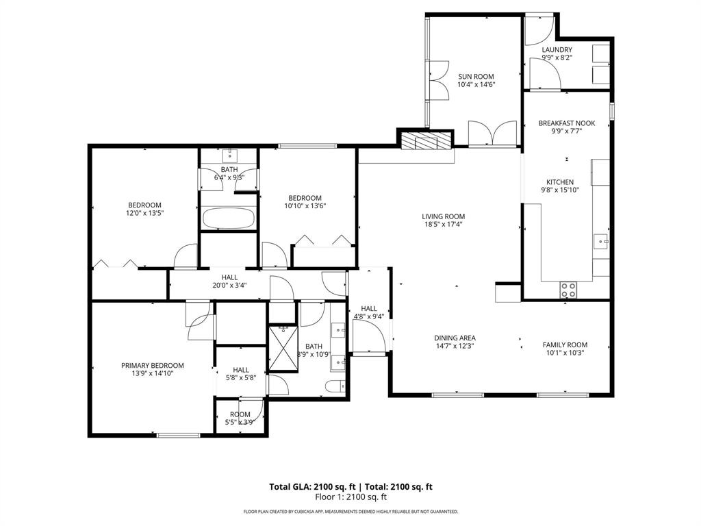 Floor plan of home