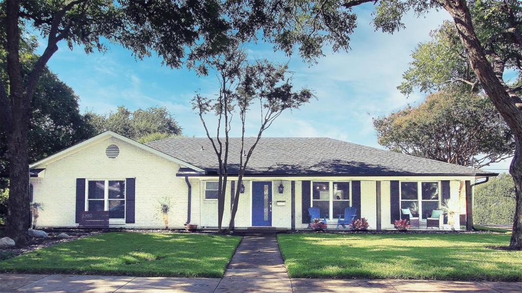 Professionally designed and installed landscaping. Enjoy sitting on your porch and watching the holiday family parades as your home is on the "key" parade route. Wood address feature adorns the front yard. Home faces East. Sprinklers and gutters added 2023.