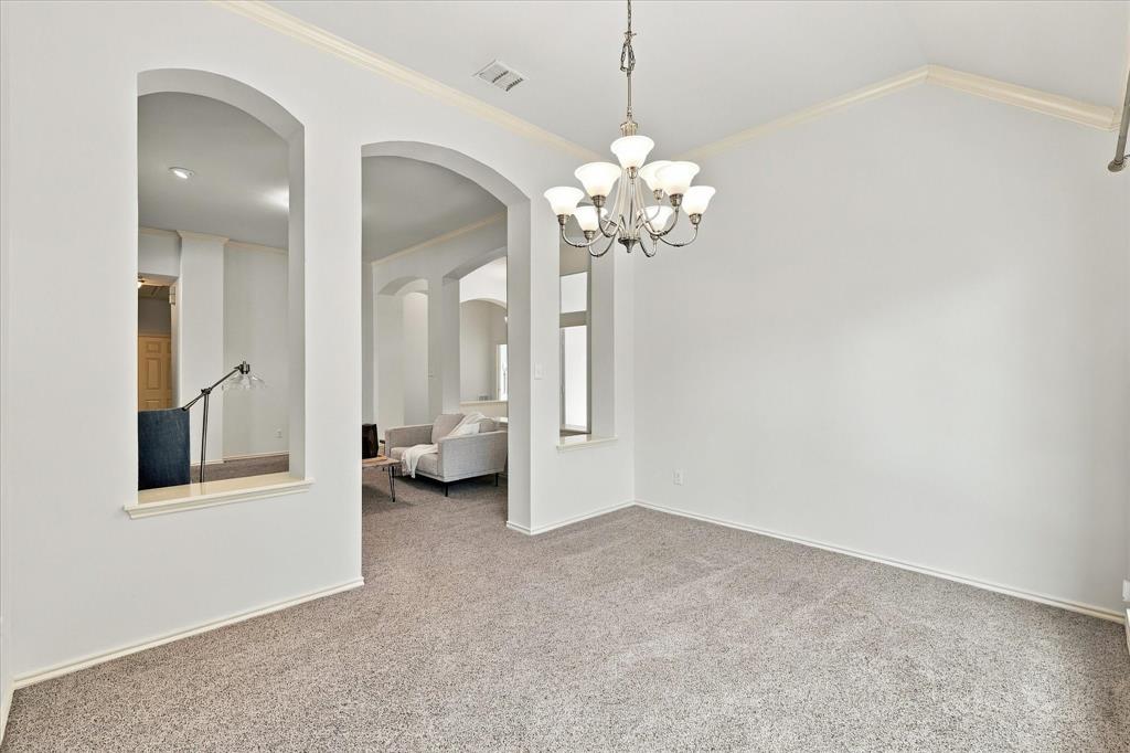 Additional view of the dining room.