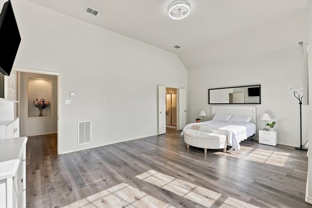 Additional view of the primary bedroom.
