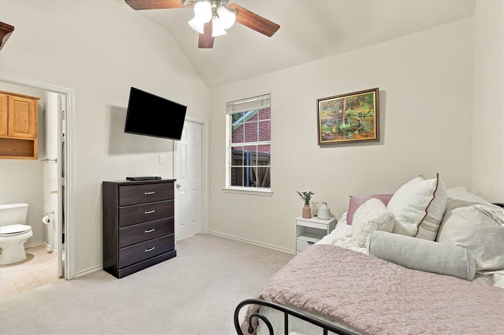 Fourth bedroom features ensuite bathroom and walk in closet.