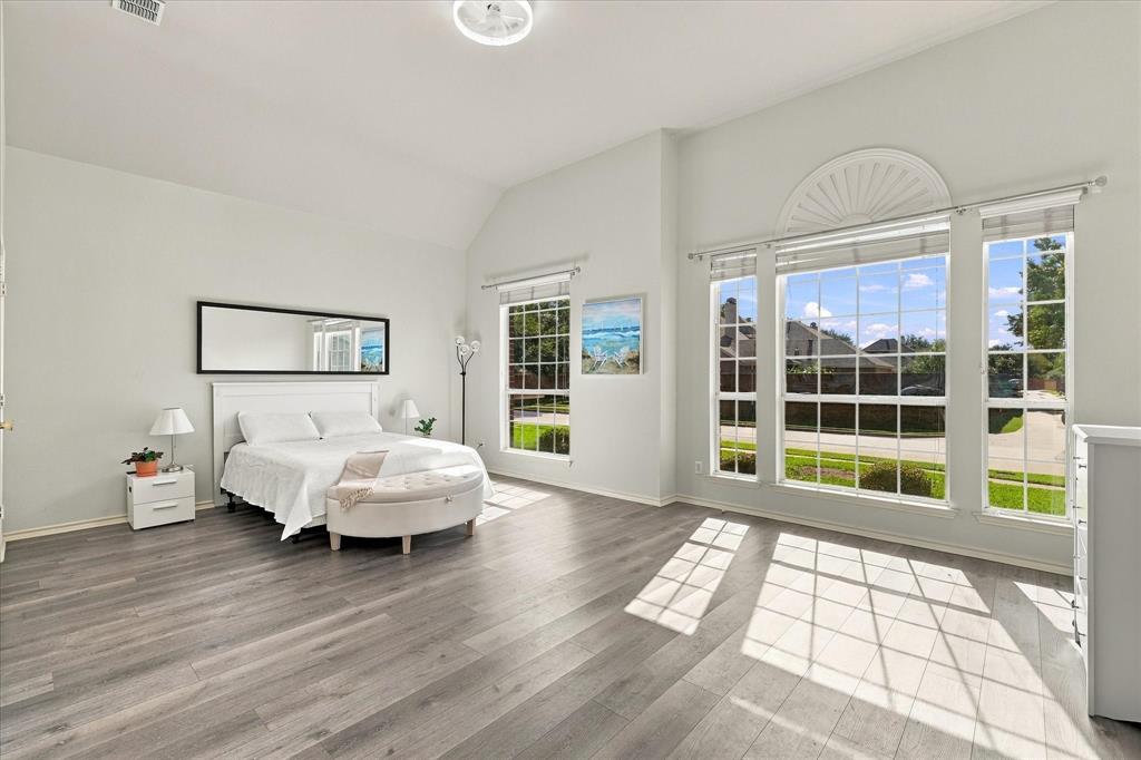 Extra large primary suite offers the space for a relaxing retreat.