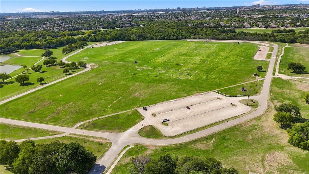 Expansive aerial view of Breckinridge Park