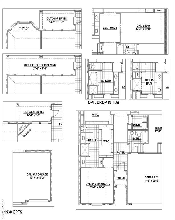 Floor plan options