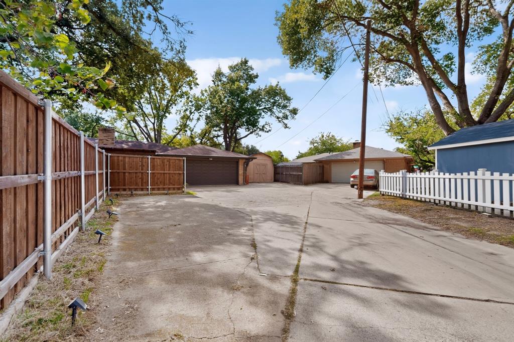 Rear garage entry