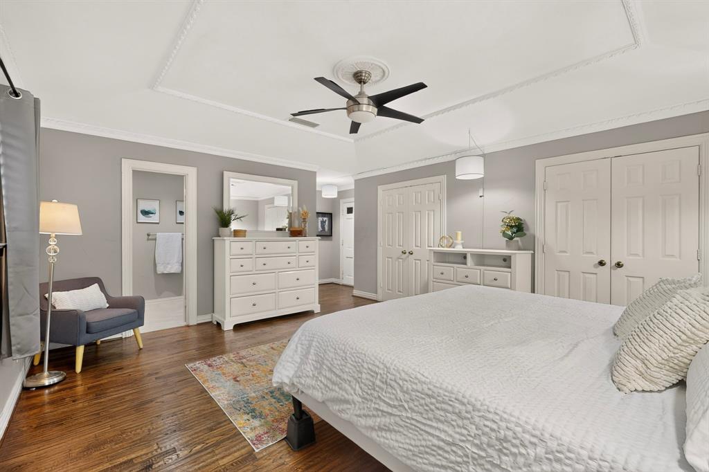 Oversized private primary bedroom and bath