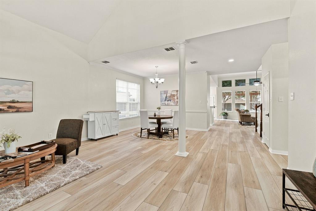 Formal Living And Dining Room From Entrance.