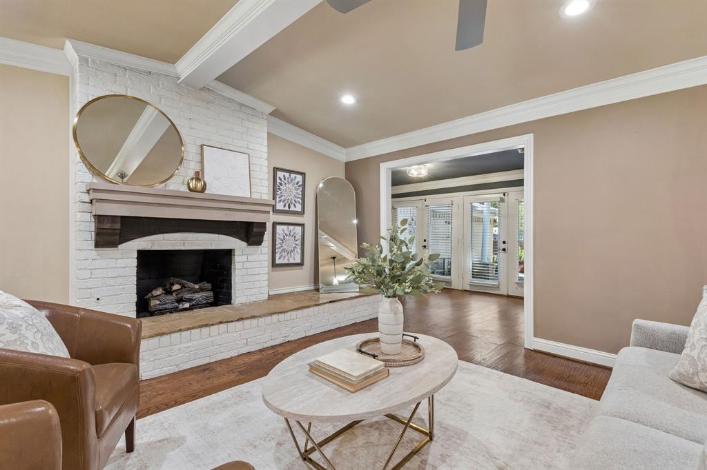Living Room with Fireplace