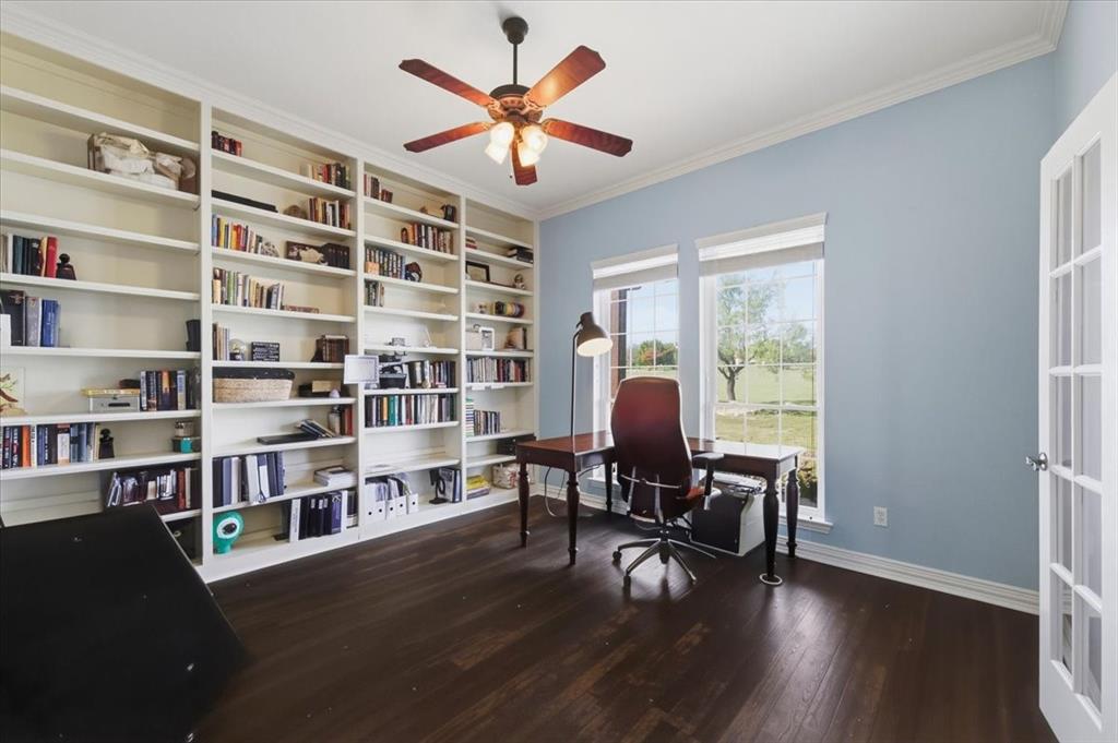 With built in bookcase