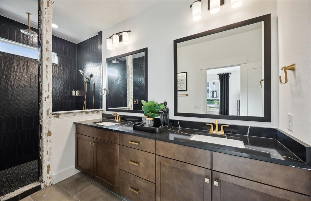 *Model Representation - Owner's private bath with double vanity