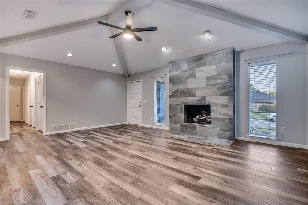 Main Living Area with Custom Gas Fireplace