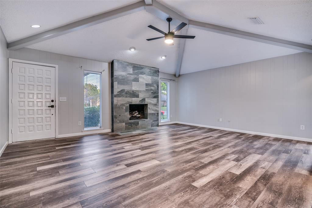 Main Living Area with Custom Gas Fireplace