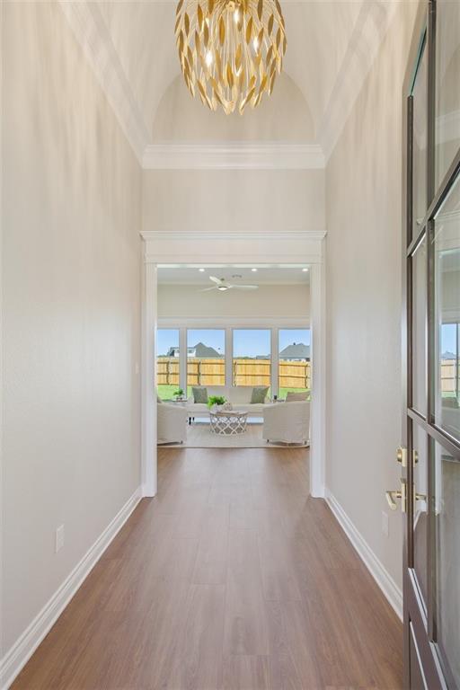 Barrel Vaulted Ceiling entrance with leaf motif chandelier Barrel Vaulted Ceiling entrance with leaf motif chandelier