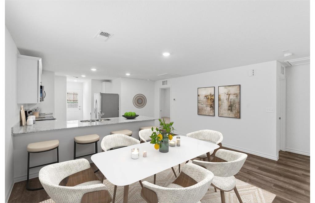 *Virtual Representation - Dining area off kitchen with large windows *Virtual Representation - Dining area off kitchen with large windows