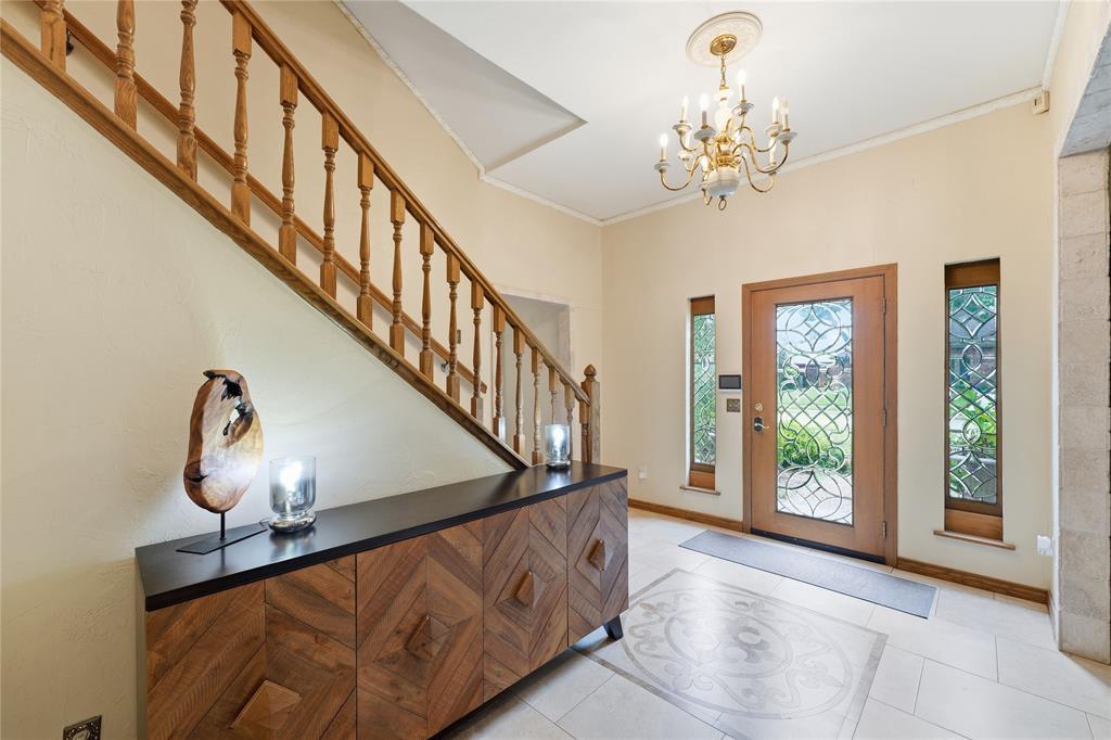 Beautiful glass front door welcomes you!