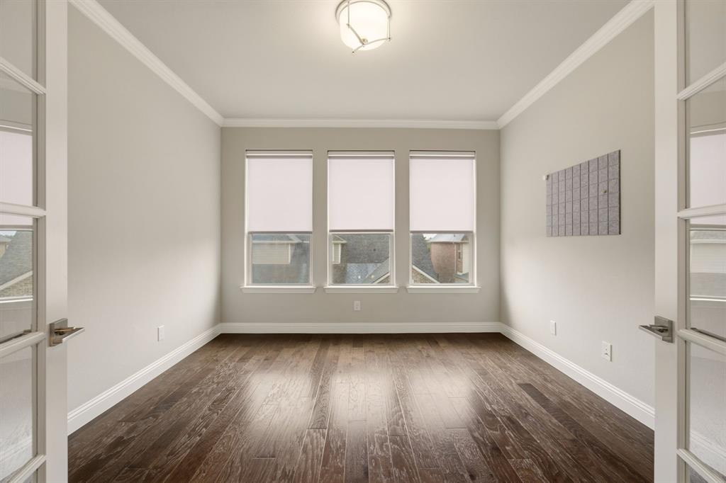 Office with French Doors on second level