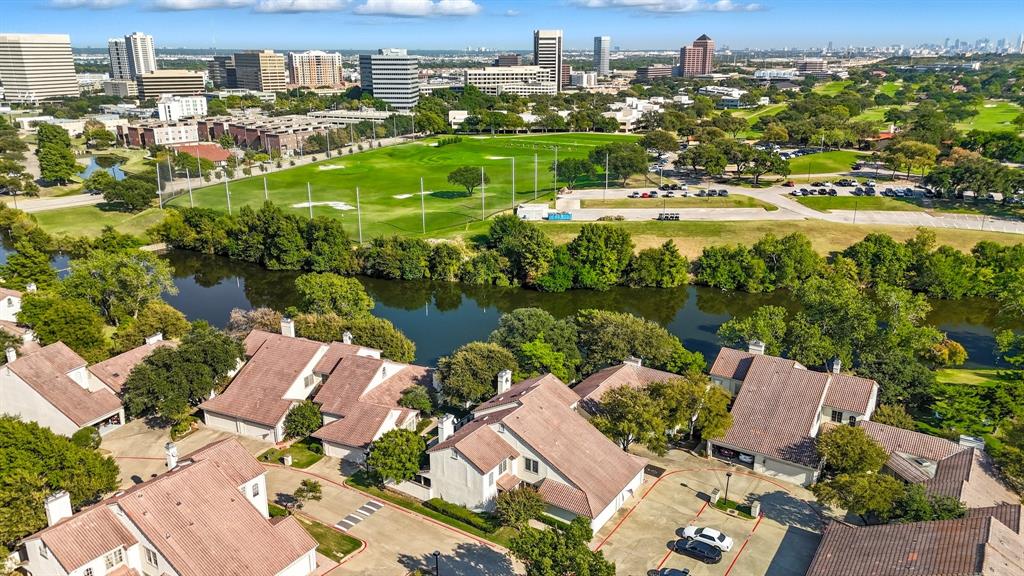 Private gated condo community in Las Colinas