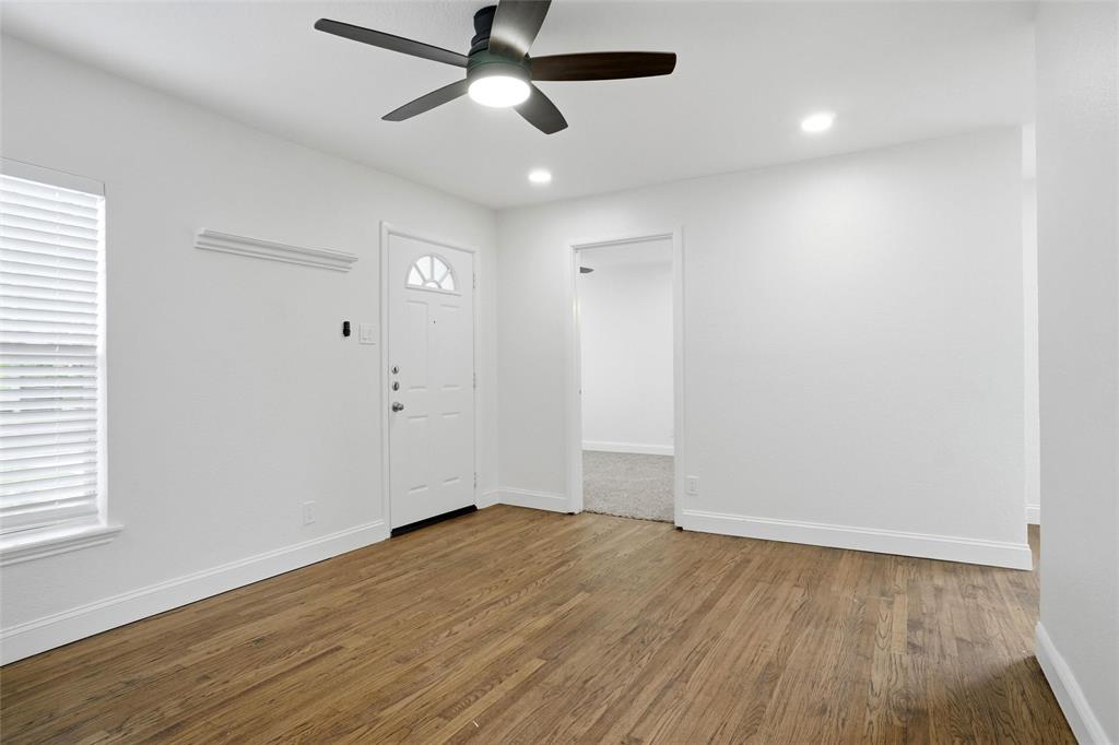 Living room to primary bedroom